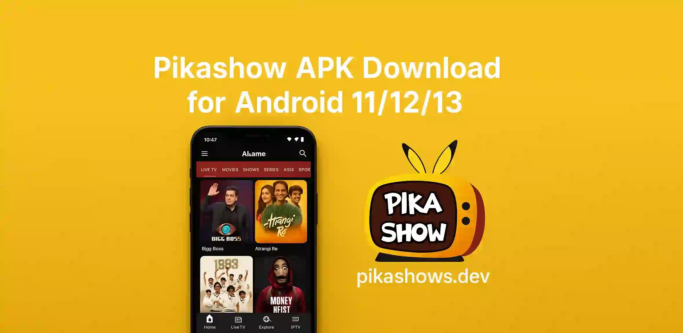 Pikashow APK Download for Android 11/12/13