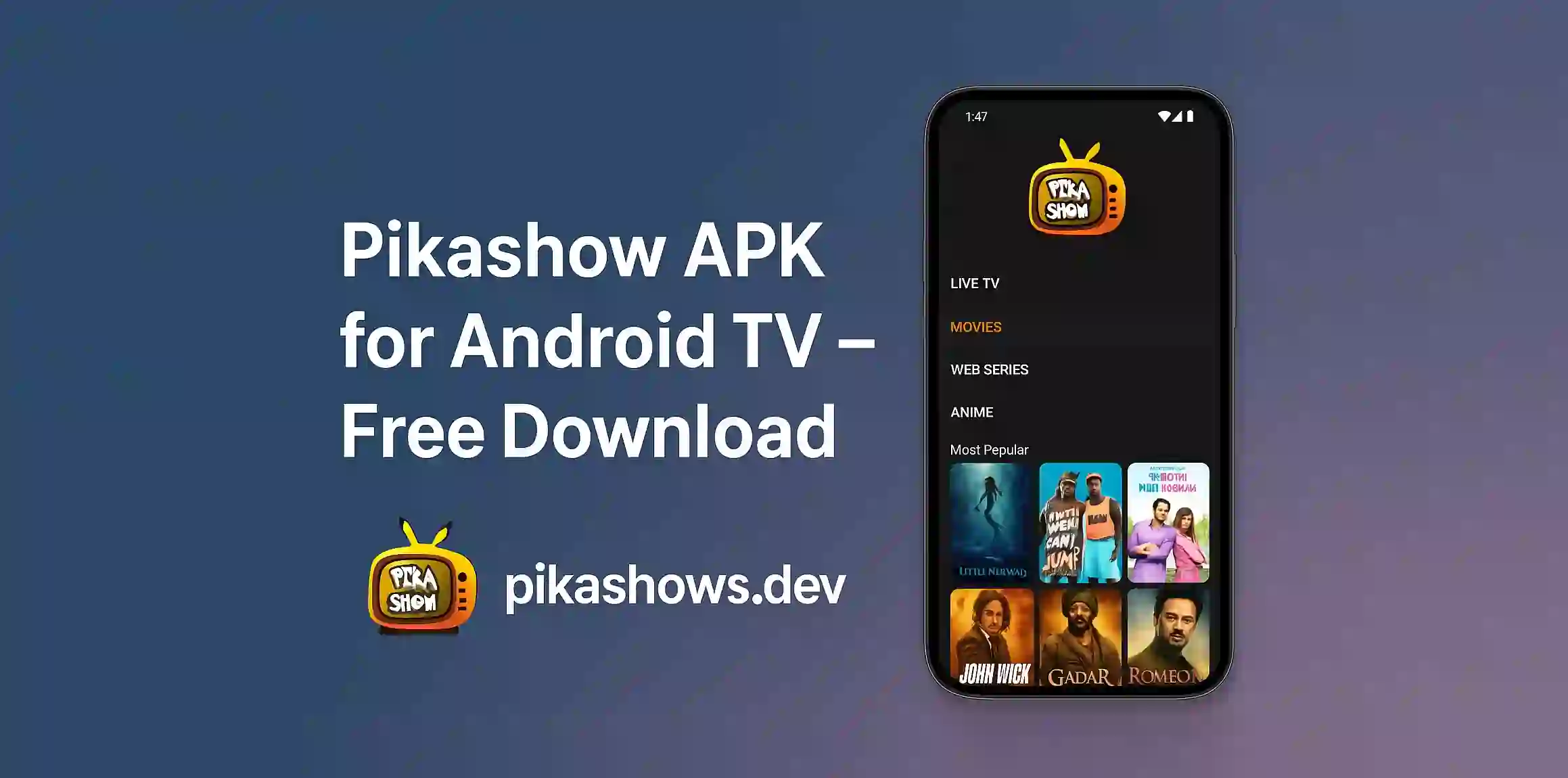 Pikashow APK for Android TV – Free Download