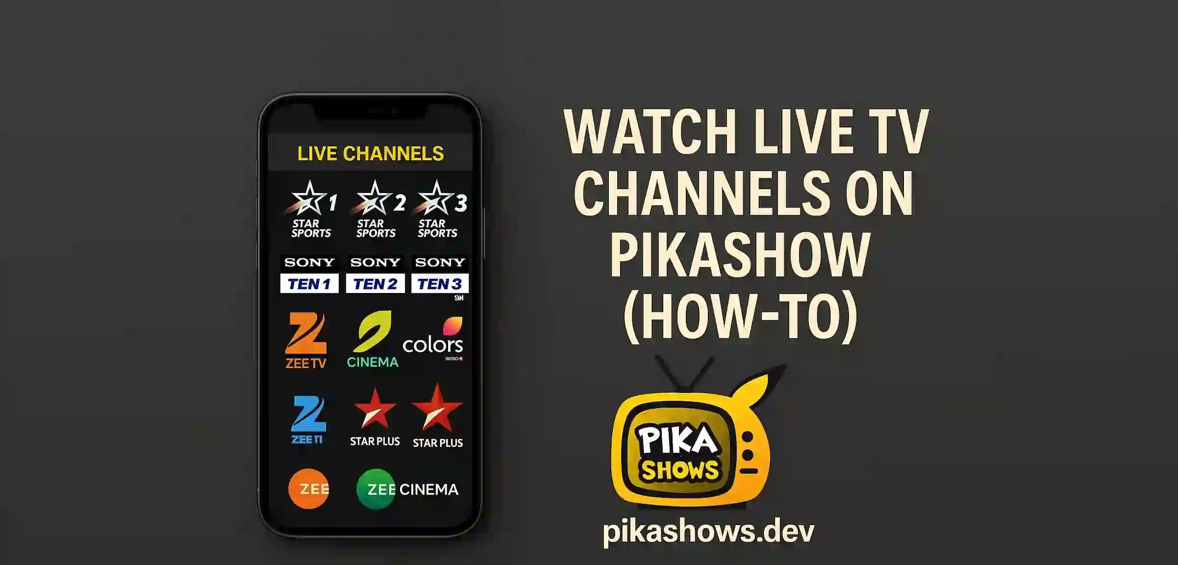 Watch Live TV Channels on Pikashow (How-To)